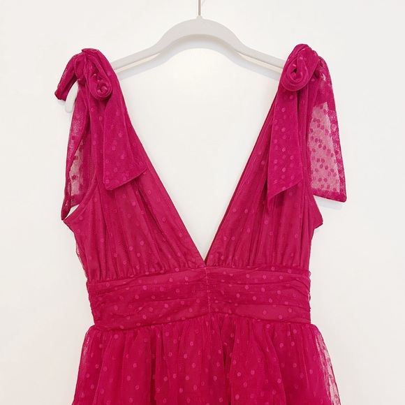 Flying Tomato Tulle Tie Shoulder Dress - Picture 3 of 5